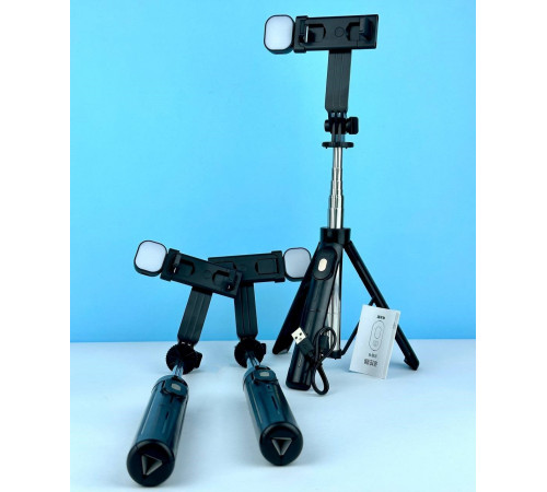 Монопод (трипод) B10S з підсвічуванням на штативі 0.9m Bluetooth