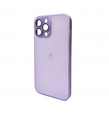 Чохол для смартфона AG Glass Matt Frame Color Logo for Apple iPhone 13 Pro Max Light Purple (AGMattFrameiP13PMLPurple)