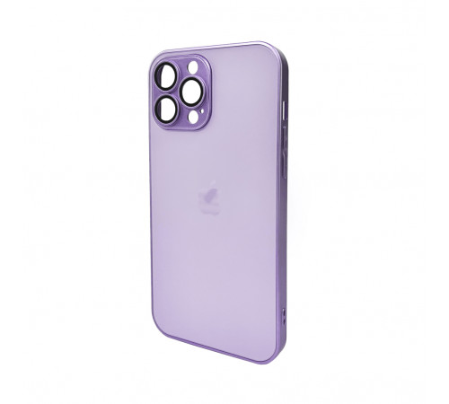Чохол для смартфона AG Glass Matt Frame Color Logo for Apple iPhone 13 Pro Max Light Purple (AGMattFrameiP13PMLPurple)