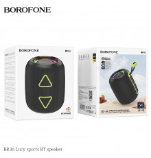 Портативна колонка Borofone BR36 Lucy sports BLACK (12,25*10,1*10,0 см)