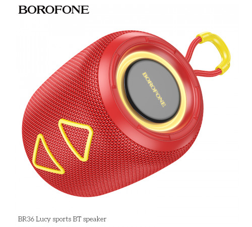 Портативна колонка Borofone BR36 Lucy sports BLACK (12,25*10,1*10,0 см)