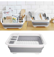 Сушарка-піддон для посуду складна силіконова (40)