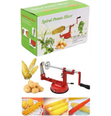 Ручна спіральна машина з нержавіючої сталі для різання картоплі та овочів (24)