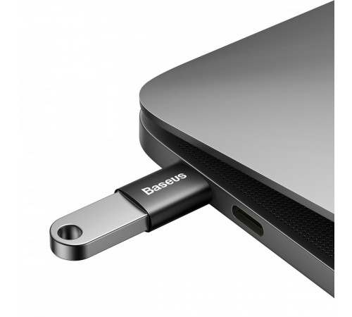Адаптер Baseus Ingenuity Series Mini OTG Adaptor Type-C to USB-A 3.1 Black (ZJJQ000001)