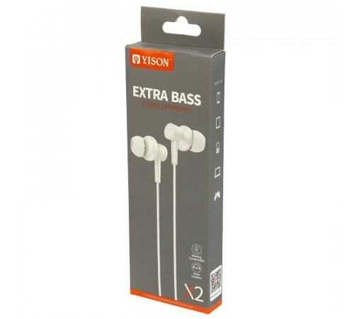 Навушники Yison X2 3.5mm  з мікрофоном 1.2m