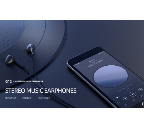 Навушники Celebrat G12 3.5mm 1.2m