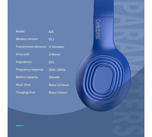 Навушники Celebrat A28 Bluetooth