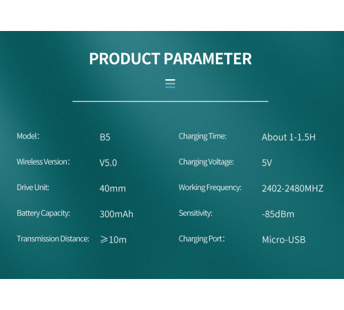 Навушники Yison B5 Bluetooth