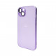 Чохол для смартфона AG Glass Matt Frame Color Logo for Apple iPhone 14 Light Purple (AGMattFrameiP14LPurple)