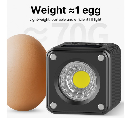 Відеосвітло Ulanzi L2 Bi-color COB Vedio Light, IP6, 5W, Black (3051) (3051)