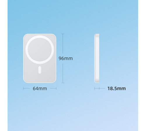 УМБ Power Bank Remax RPP-65 Usion Series Magnetic 10000mAh PD20W з бездротовою зарядкою