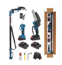 Акумуляторна ланцюгова Пила ДОВГА РУЧКА 24 W + НОЖИЦІ 0425(4)