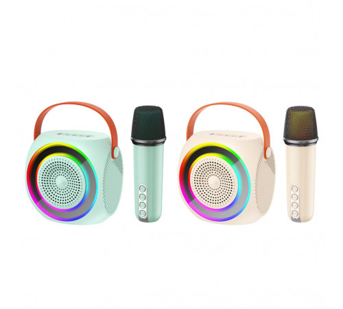 УЦІНКА Портативна колонка XO F42 Dazzling RGB з мікрофоном (11,2*7,8*11,3 см) (під ремонт)