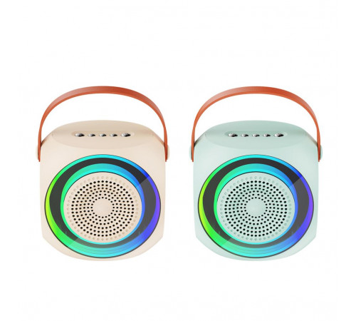 УЦІНКА Портативна колонка XO F42 Dazzling RGB з мікрофоном (11,2*7,8*11,3 см) (під ремонт)