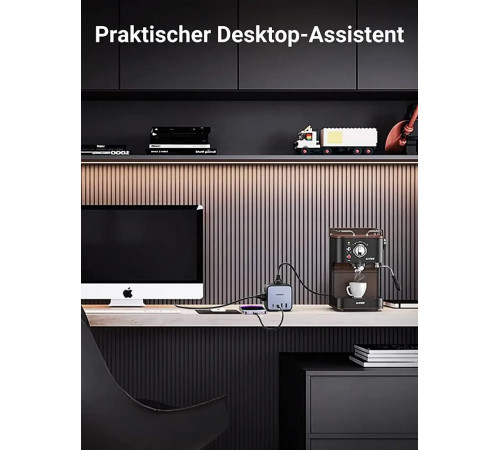 Мережевий зарядний пристрій UGREEN CD268 65W DigiNest Cube (2C2A) (UGR-60113) (UGR-60113)