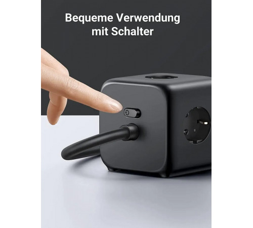 Мережевий зарядний пристрій UGREEN CD268 65W DigiNest Cube (2C2A) (UGR-60113) (UGR-60113)