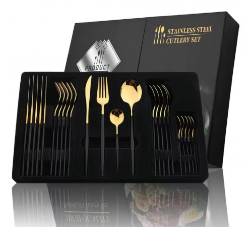 Столовые Приборы  нержавеющая сталь,   24 шт  knife and fork	 5326  (12)