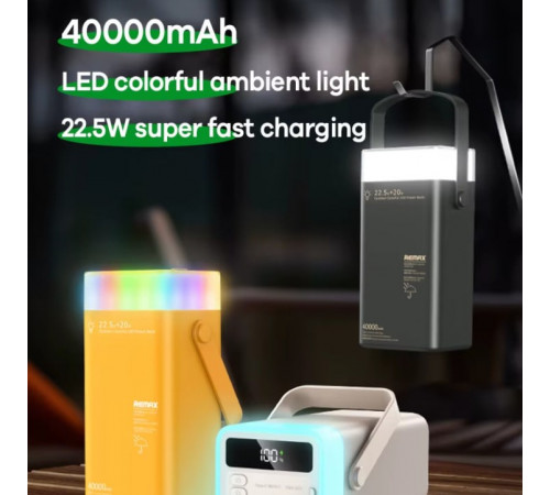 УМБ Power Bank Remax RPP-596 Fluorite Series 40000mAh PD20W+QC22.5W