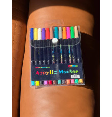 Акварельні маркери Acrylic marker на 12 шт на 24 кольори  1188-12 (160)