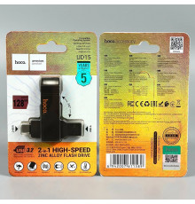 USB флеш Hoco UD15 128Gb Clever USB3.2+Type-C Швидкісна