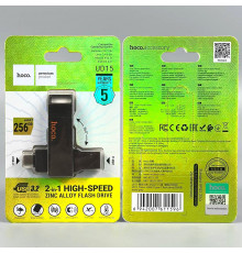 USB флеш Hoco UD15 256Gb Clever USB3.2+Type-C Швидкісна