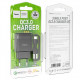 Мережевий зарядний пристрій з кабелем HOCO C72Q Glorious single port QC3.0 charger set(Type-C) 18W  Black (6931474732545)