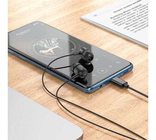 Навушники дротові BOROFONE BM77 (Type-C) Black (6941991103001)