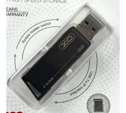 USB флеш XO DK06 32Gb 3in1 USB+Lightning+Micro USB3.0 Швидкісна