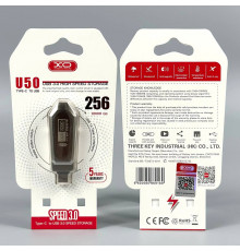 USB флеш XO U50 256Gb USB3.0+Type-C Швидкісна