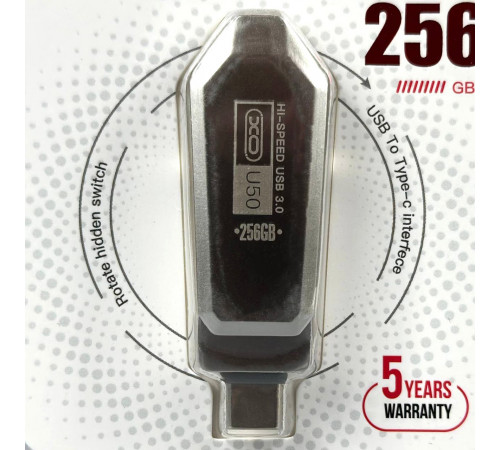 USB флеш XO U50 256Gb USB3.0+Type-C Швидкісна