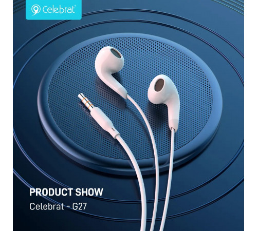 Навушники Celebrat G27 3.5mm 1.2m