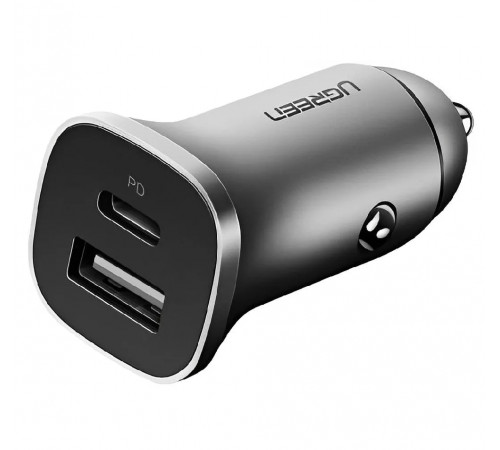 Автомобільний зарядний пристрій UGREEN CD130 Dual USB Car Charger (Space Gray) (UGR-30780) (UGR-30780)