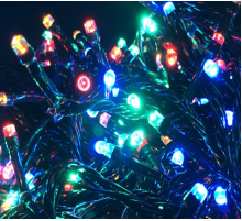 2025 ЧерныйПровод Гирлянда  300LED  Теплый белый warm    100-10 (60)