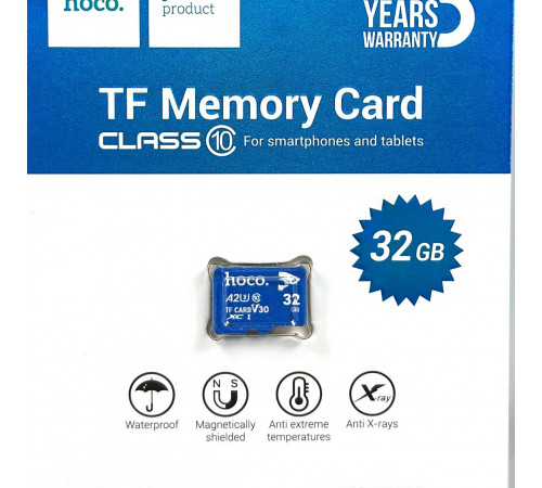 Карта пам'яті Hoco 32Gb 10 Class U-3 Ultra-high-speed (без адаптера)