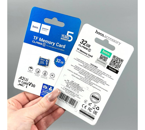 Карта пам'яті Hoco 32Gb 10 Class U-3 Ultra-high-speed (без адаптера)