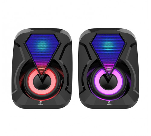 Колонка комп'ютерна JEQANG JS-701 RGB (11,0*8,0*6,0 см)
