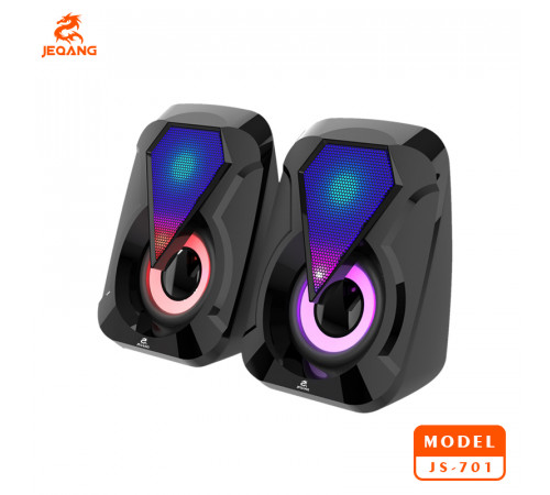 Колонка комп'ютерна JEQANG JS-701 RGB (11,0*8,0*6,0 см)