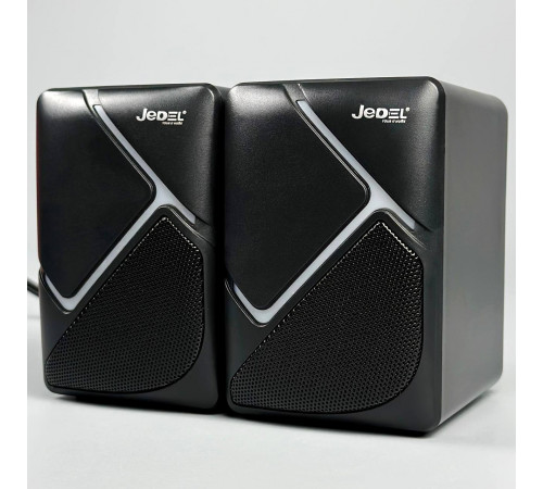 Колонка комп'ютерна Jedel S-526 з RGB підсвічуванням (USB+3.5mm) (10,0*7,5*7,5 см)