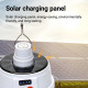 Лампа для кемпінгу BL-2025 + Solar panel (вбуд. акум.) 14,2*11,2см