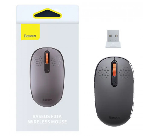 Маніпулятор миша бездротова Baseus F01A Wireless Mouse Frosted Gray (B01055502833-00)