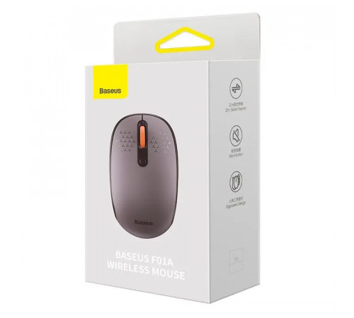 Маніпулятор миша бездротова Baseus F01A Wireless Mouse Frosted Gray (B01055502833-00)