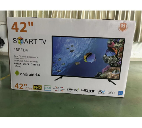 Телевизор TV 42  HD DVB-T2,  Smart, Android 14.0 (AOSP), 1G+8G, Dolby;E-SHARE;
