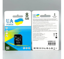 Карта пам'яті UA POWER 8Gb Class 10 (з адаптером SD)