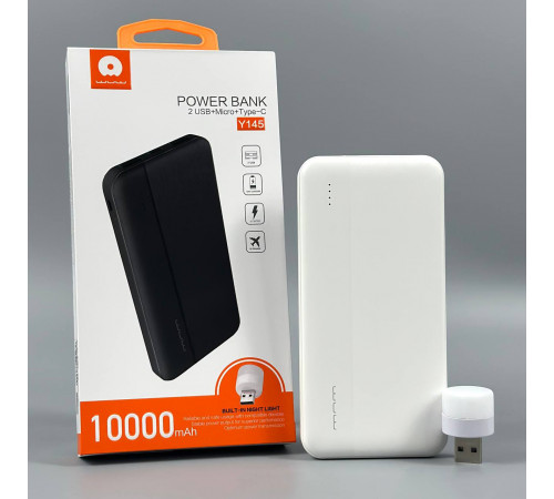 УМБ Power Bank WUW Y145 10000mAh 2.1A з ліхтарем