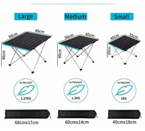 СТОЛ  турестический  складной    Унивесальный   LARGE  40-35*29    10485-5   (10)     (10)