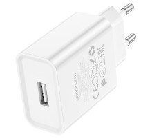 Мережевий зарядний пристрій BOROFONE BA74A Aspirer single port charger White (6974443388640)