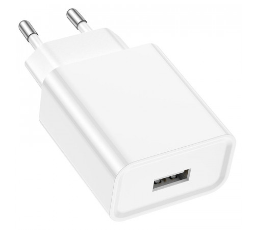 Мережевий зарядний пристрій BOROFONE BA74A Aspirer single port charger White (6974443388640)