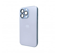 Чохол для смартфона AG Glass Matt Frame Color Logo for Apple iPhone 12 Pro Max Sierra Blue (AGMattFrameiP12PMLBlue)
