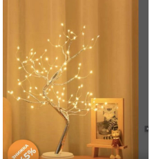 ДЕРЕВО*** Світильник настільний , НІЧНИК ДЕКОР 72 лід  5468  5469 (50)