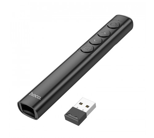 Пульт для презентацій Hoco GM200 Smart Bluetooth 2.4 GHz (червоне світло) (лазерна указка презентер)